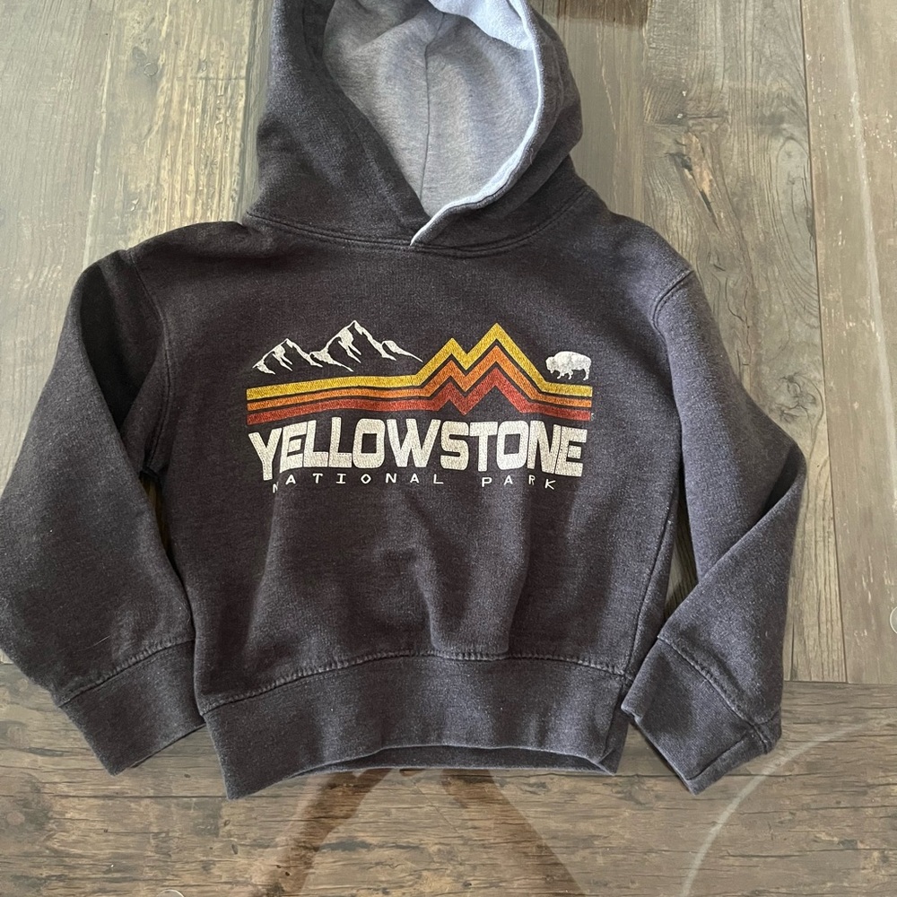 Black Yellowstone Graphic Hoodie Sweatshirt